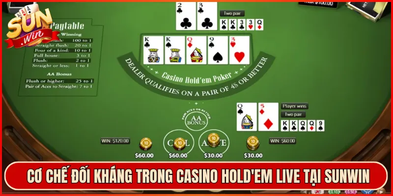 Cơ Chế Đối Kháng Trong Casino Hold'em Live Tại Sunwin