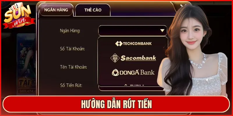hướng dẫn rút tiền