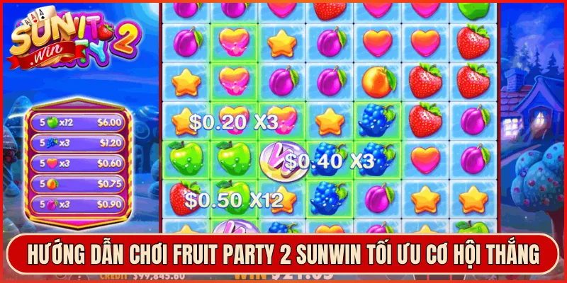 Hướng Dẫn Chơi Fruit Party 2 Sunwin Tối Ưu Cơ Hội Thắng